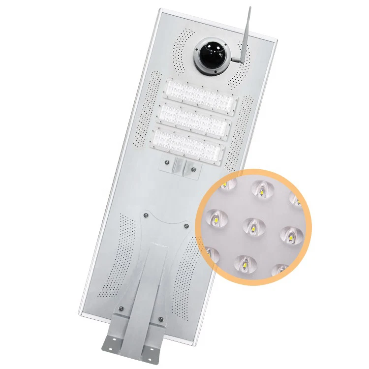 800W 1200W 150W 300W 12V Dc Aluminium Pole Outdoor Lightening Project All in One Solar Street Light for Smart City