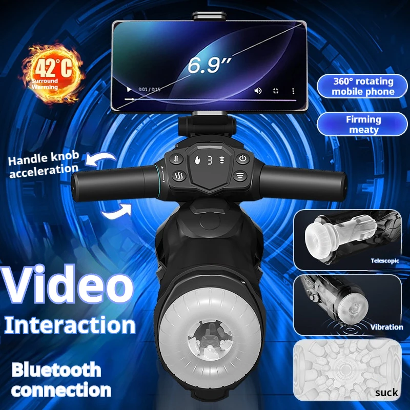 Automatic Male Masturbators Handsfree Thrusting Rotating Masturbation Cup Stroker Electric Sex Machine Adult Sex Toys For Men view 3