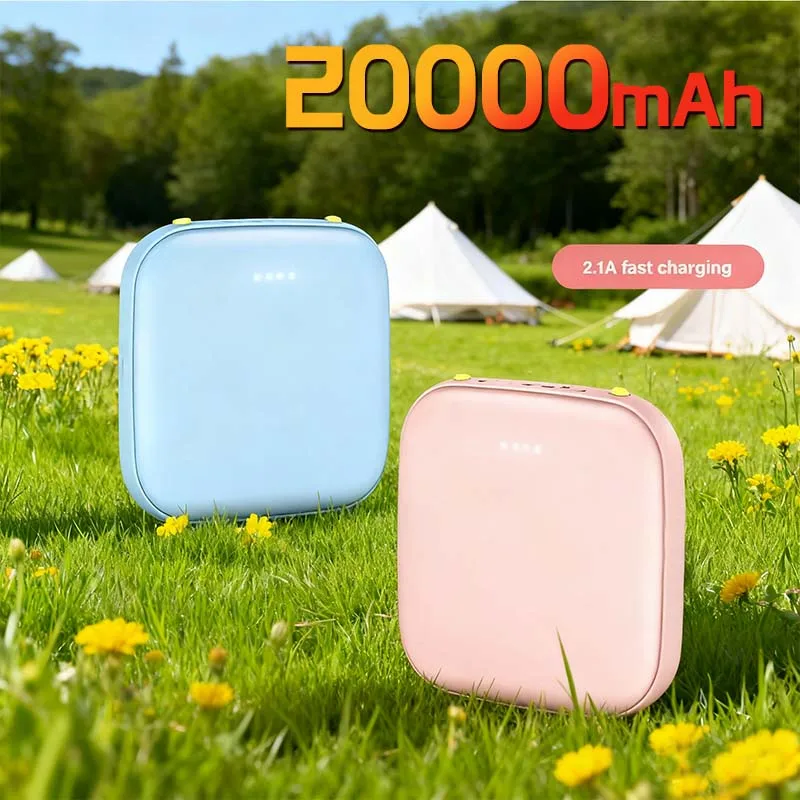 

Portable Fast Charge Mini Power Bank 20000mAh Large capacity power bank Ultra thin external power supply For iphone 12-17 Xiaomi