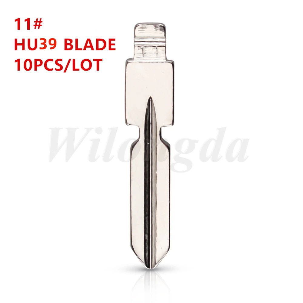 

10pcs #11 HU39 Metal Uncut Blank keydiy xhorse Remote Key Blade For Mercedes Benz W168 W124 W202 W210 W211 W203