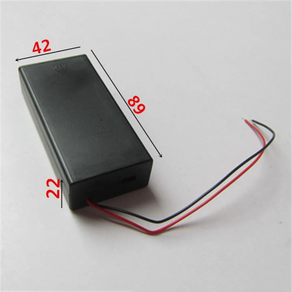 2 Slot Battery Case Holder Nickel Strips Board Well Match Empty Box for 18650 Battery Empty Box Extension Lead