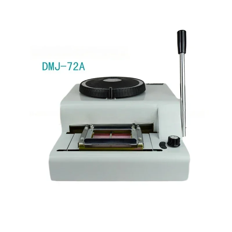 72 Characters PVC Card Embossing Machine, Letterpress Rotogravure Printing, Make Name Card Code Printer