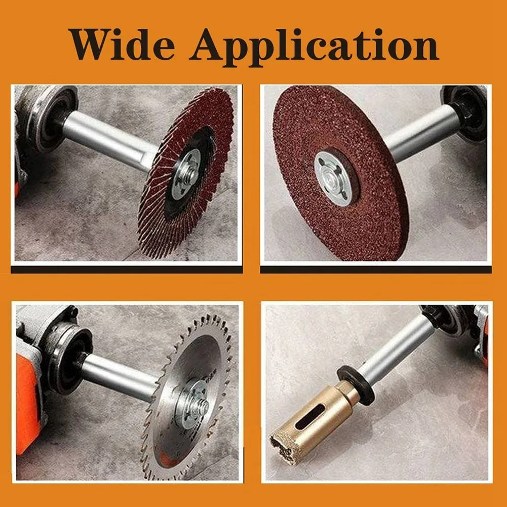 Angle Grinder Extension Connecting Rod-M10 Thread Adapter Extension Rod,Rotary Polisher Extension Shaft (4Pcs/Set)