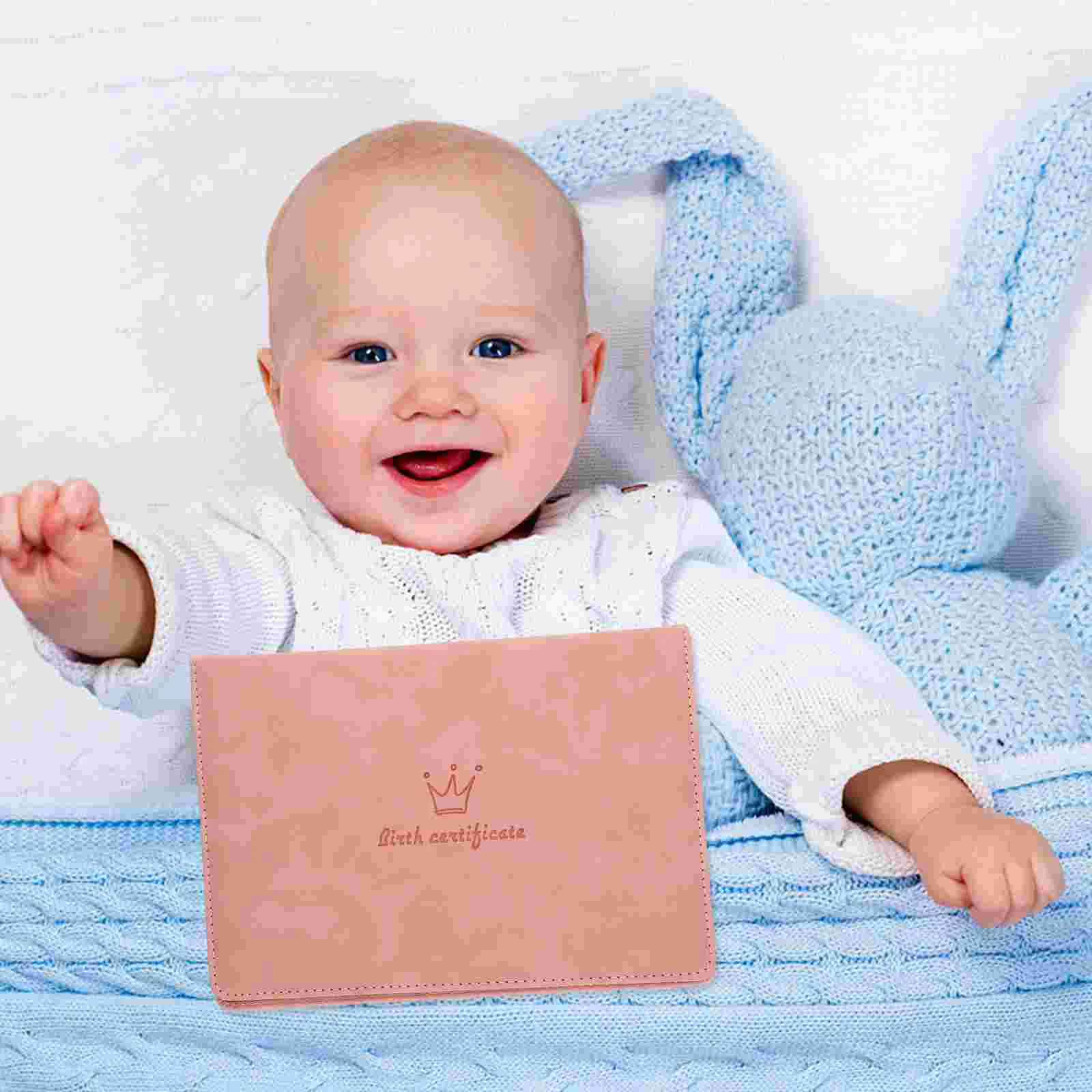 

1PCS Birth Certificate Protector Cartoon Pattern Document Folder Storage Case Lightweight Portable Kids Gift