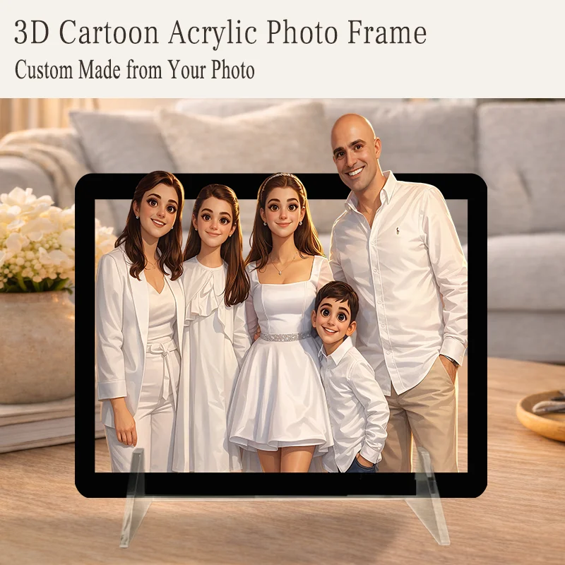 Personalized Cartoon Frame Custom Acrylic Photo Frame Customized Items Personalised Gifts Cartoon Picture Frame for Room Der