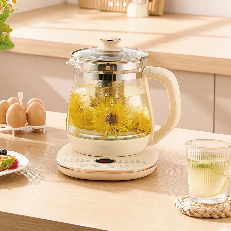 220V Health Pot Wielofunkcyjny szklany czajnik elektryczny do użytku domowego Czajniczek kwiatowy Dzbanek do herbaty 1,8L