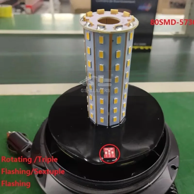 Excavator Part Roof Top Hazard Warning Strobe Lamp Rotating Truck LED Safety Signal Beacon Light