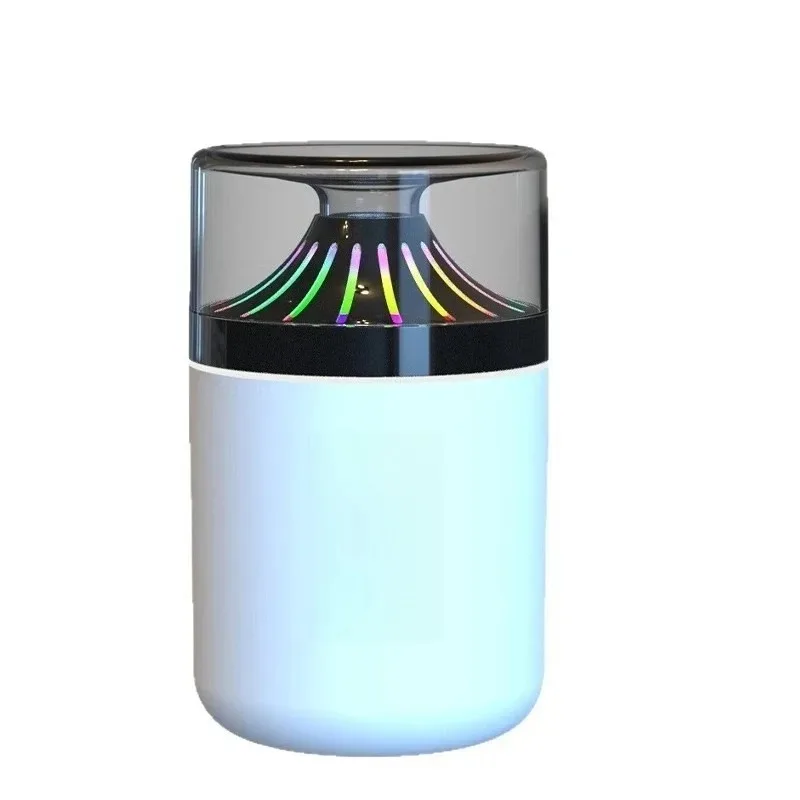 2 Pcs 7-Color Atmosphere Lamp Humidifier Portable Quiet Mini Humidifier for Home Office Desktop Car