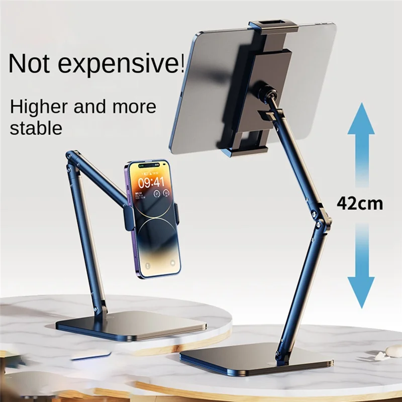 Tablet Stand Adjustable Desk Portable Tablet Smartphone 360° Rotating Tablet Holder Easy To Use