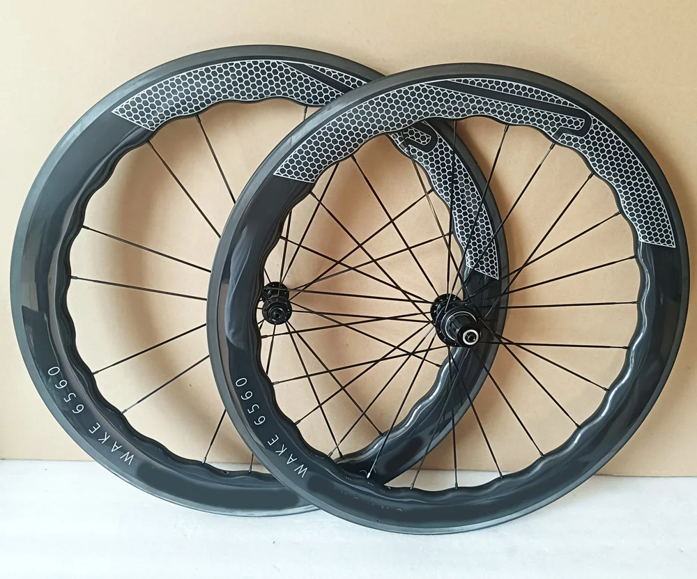 Glossy Silver Road Bike Wheels, 700C Disc Brake, Rim Brake Clincher, Tubuless 4540, Bicycle Wheelset, 6560 Carbon