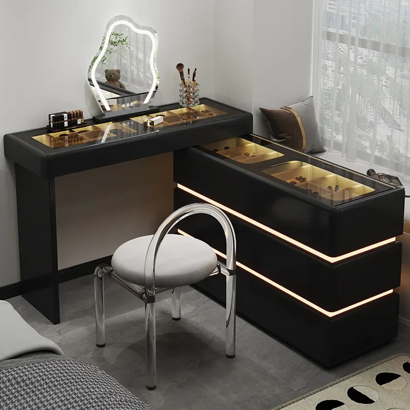 Dresser light luxury bedroom modern simple chest dresser integrated, rotating telescopic cortex