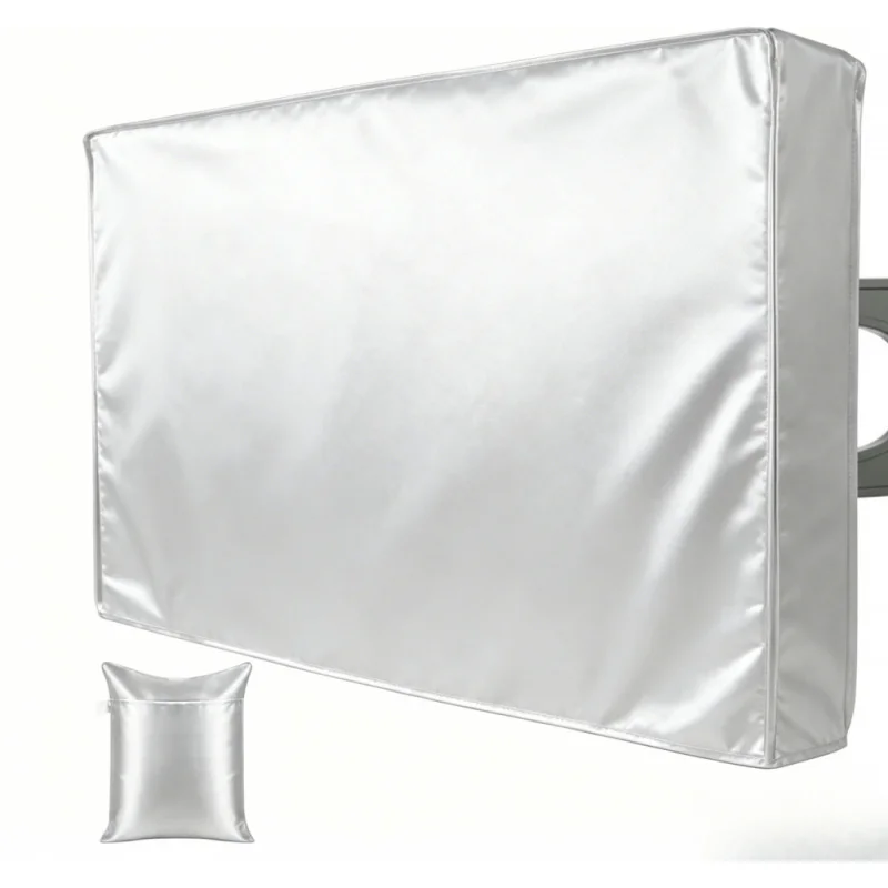 TV Protective Cover, Outdoor Courtyard Encrypted Oxford Cloth Dust and Sun Protection Suitable for 22-85-Inch TVs