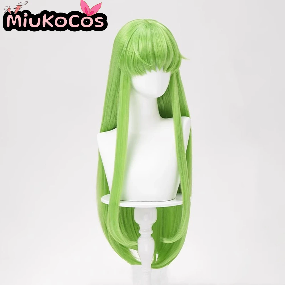 متوفر في المخزون C.C. قصص مفقودة شعر مستعار تأثيري MiukoCosplay أنيمي رمز Geass تأثيري