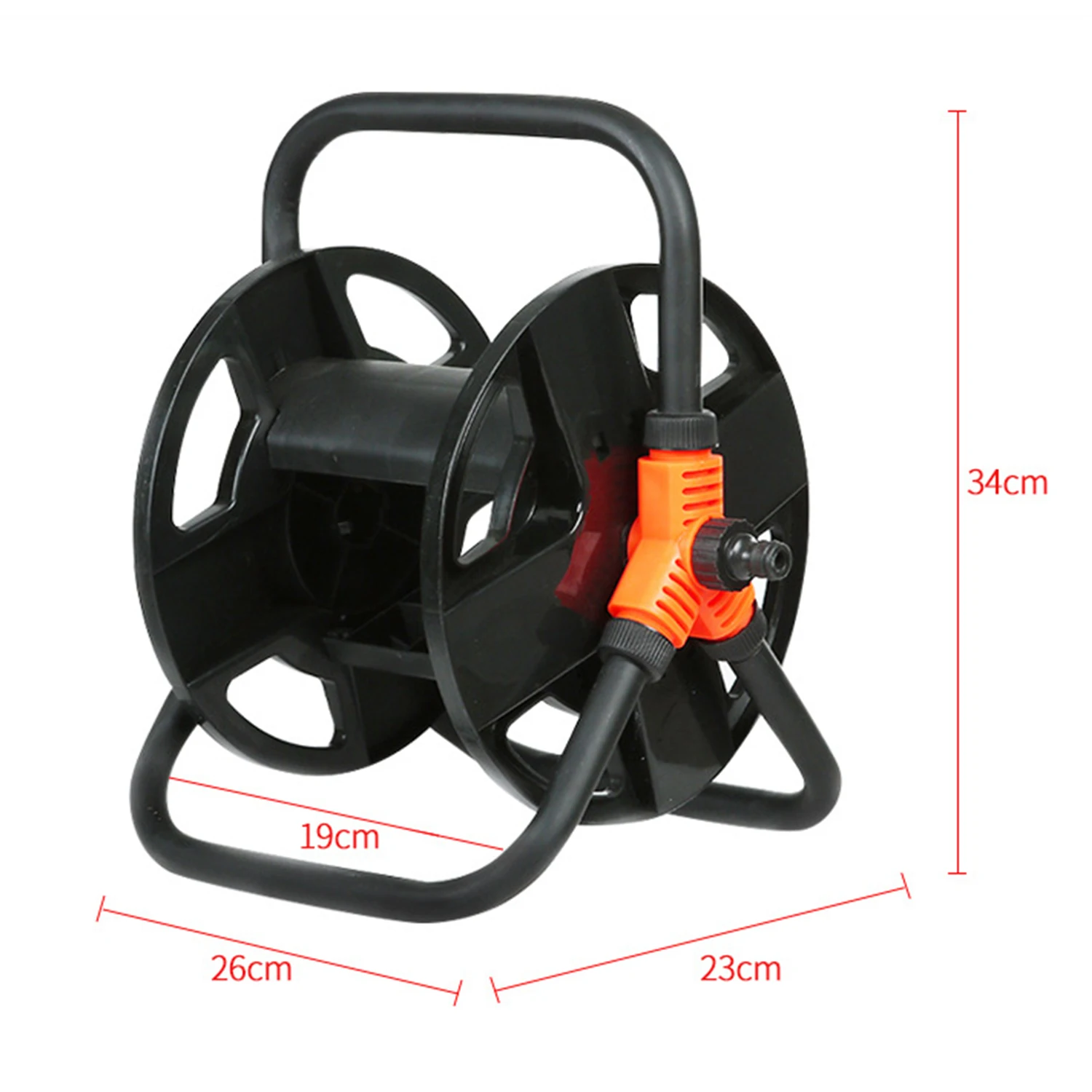 1Pcs DIY Garden Hose Reel Portable Water Pipe Storage Rack Professional Water Hose Holder Pipe Coiler Supplies Tool