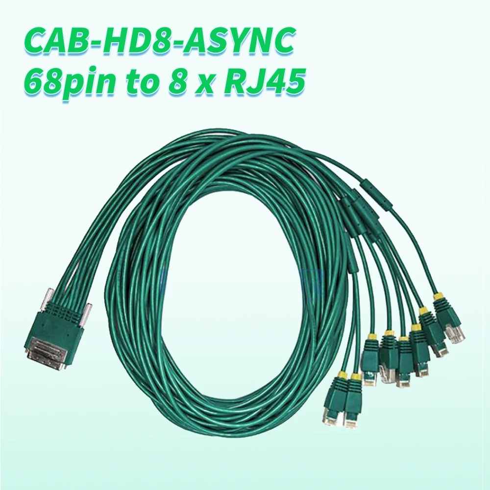 

CAB-HD8-ASYNC 68pin to 8 x RJ45 Cable connectors 3m 10ft 8-port EIA-232 Async for HWIC-16A HWIC-8A Network Router switche Cable