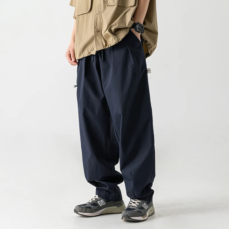 

Una Reta Man Cargo Pants Harajuku Spring Autumn Hip Hop Japanese Style Pants Men Fashion Loose Casual Couple Trousers