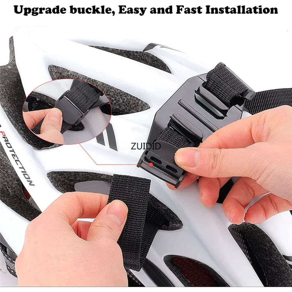 Adjustable Bike Helmet Strap Head Belt Mount Holder Adapter for GoPro Hero 9/8/7/6/5/4 SJCAM Xiaomi Yi OSMO Action Accessories