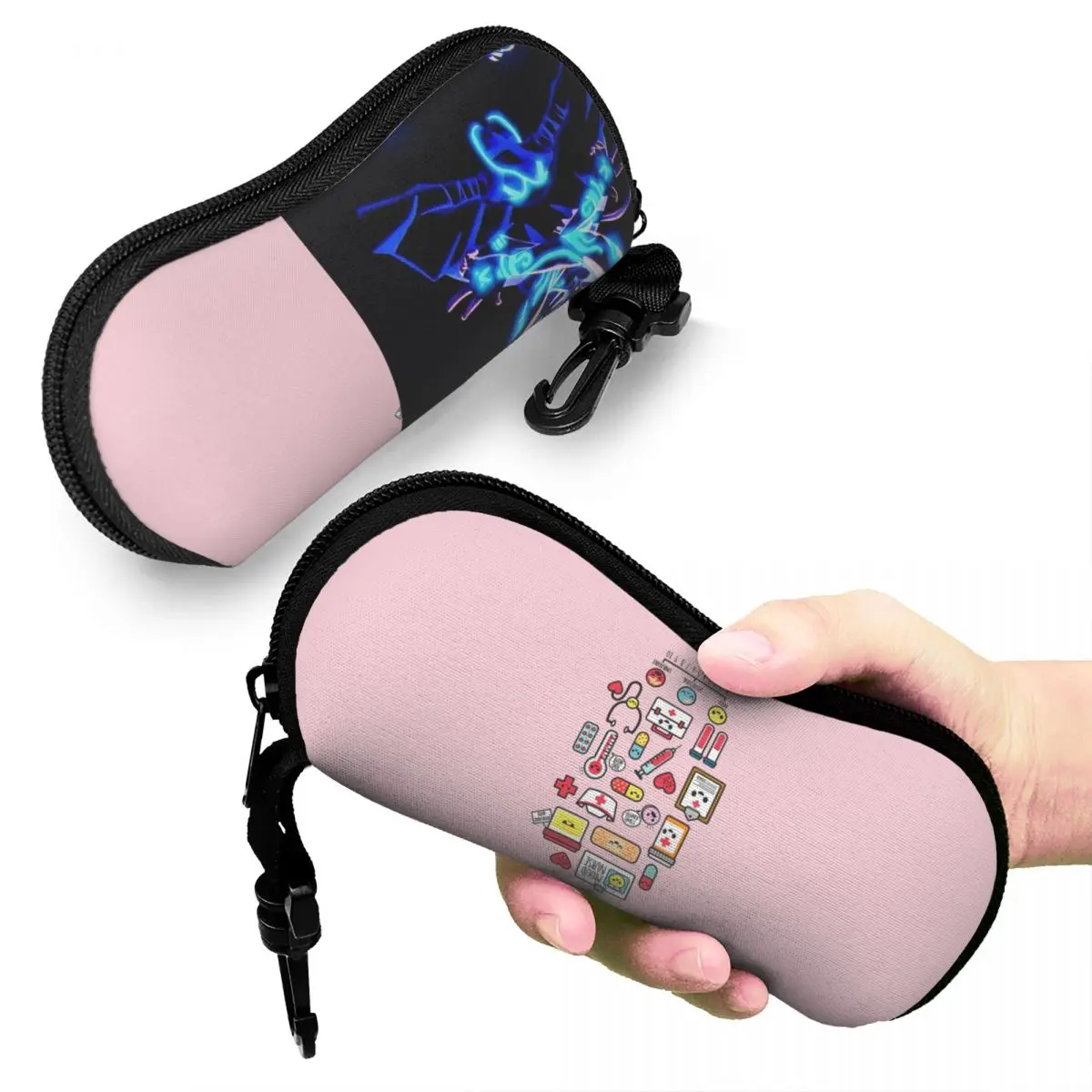 

Proud To Be A Nurse Pink Shell Glasses Case Protective Sunglasses Box Women Men Soft Eyeglass Bag Pouch