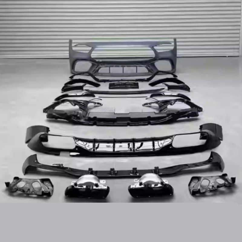 

Front Bumper Rear Lip Tail Throat for Mercedes Benz GT50 Modified to GT63S New Style Body Kit Car Accessories