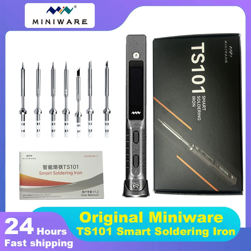 MINIWARE TS101 Electric Soldering Iron Digital Display High Power Welding Pen Internal Heating Household Welding Repair Kits