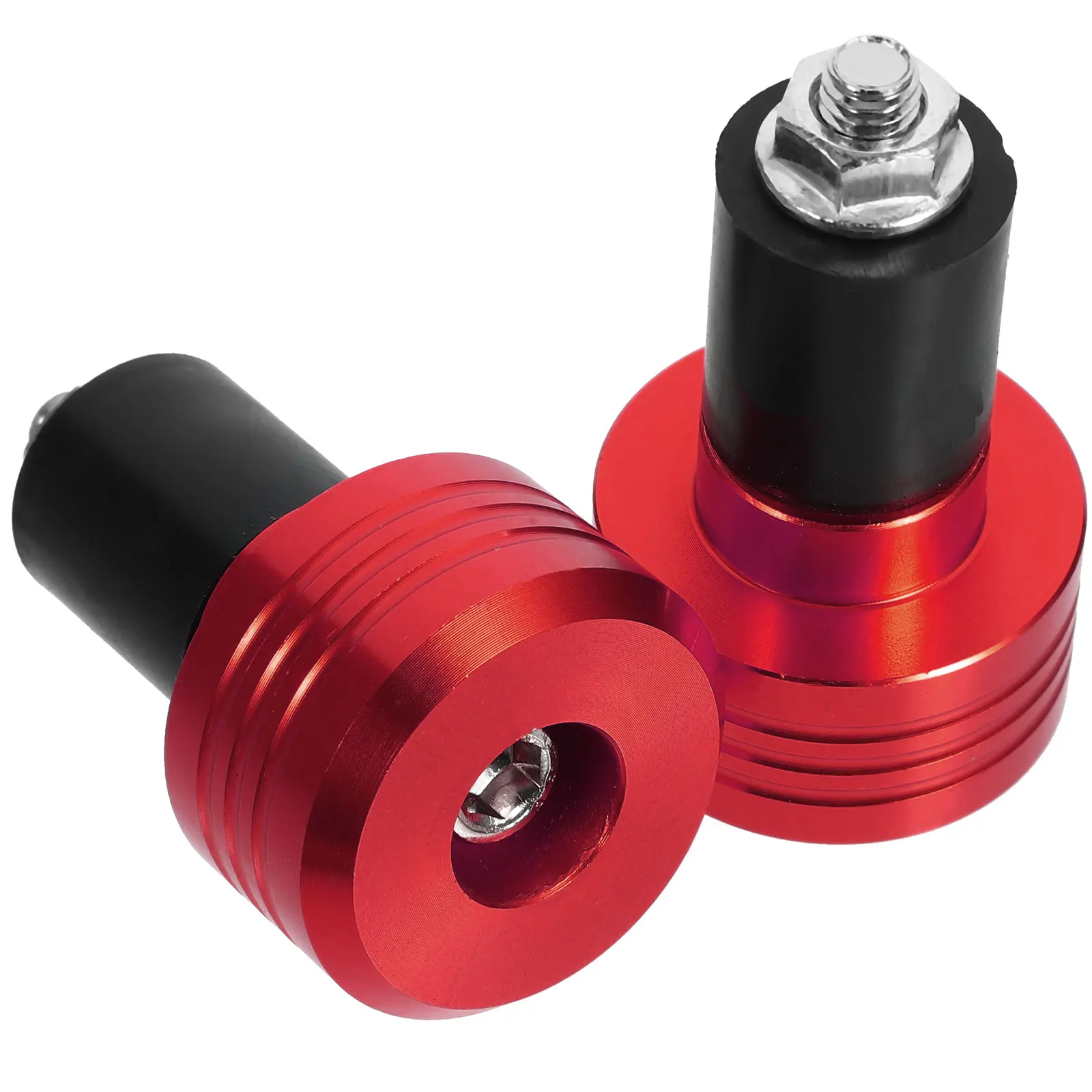 

Golden Motorcycle Handlebar Plugs End Caps Sturdy Material Non-Slip Thread Suitable Bikes Hand Grip Accessories Aluminum Ends