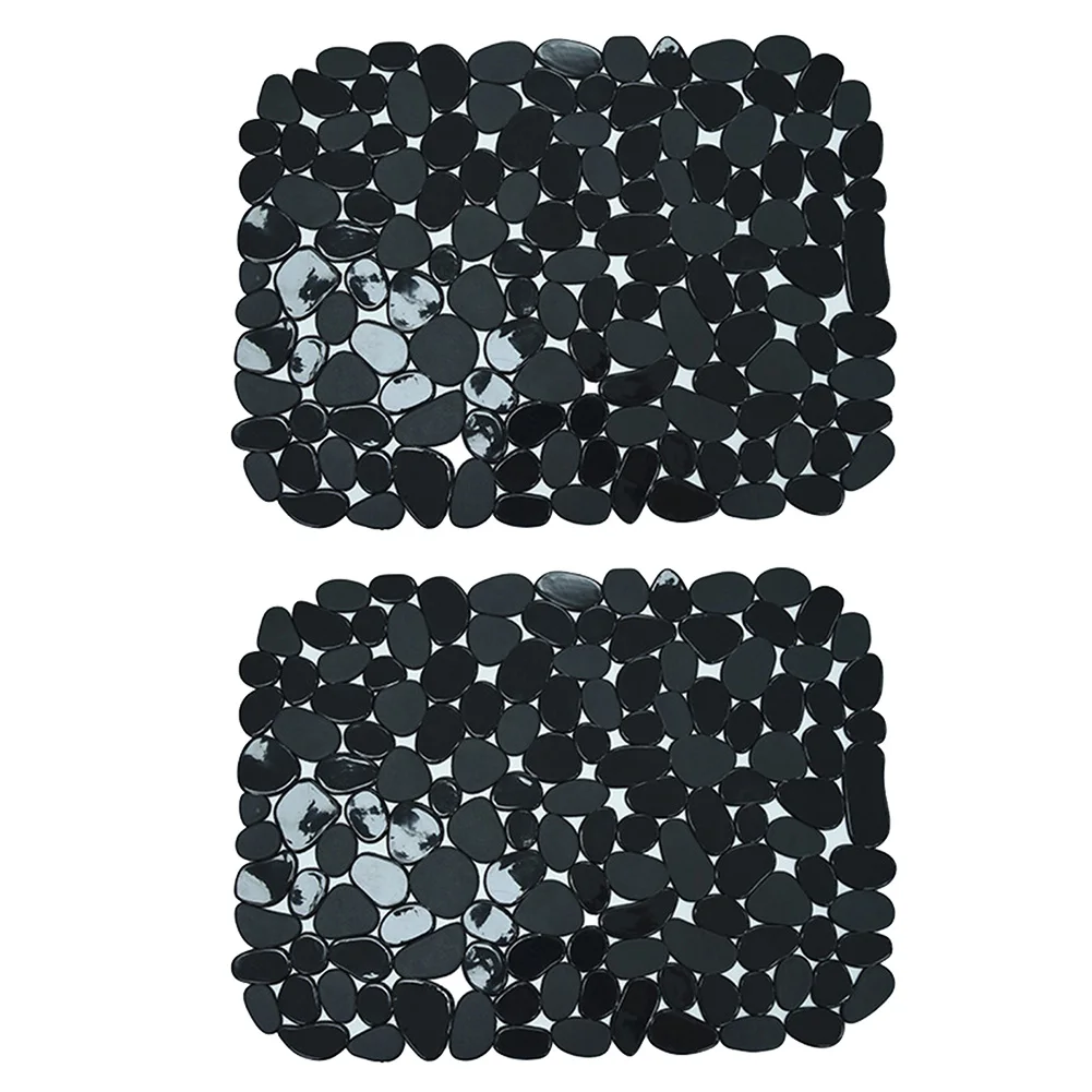 

PVC Sink Protection Pebble Design Mat Non-slip Kitchen Mats Flexible PVC Material Kitchen For Washing Customizable Sink Mat