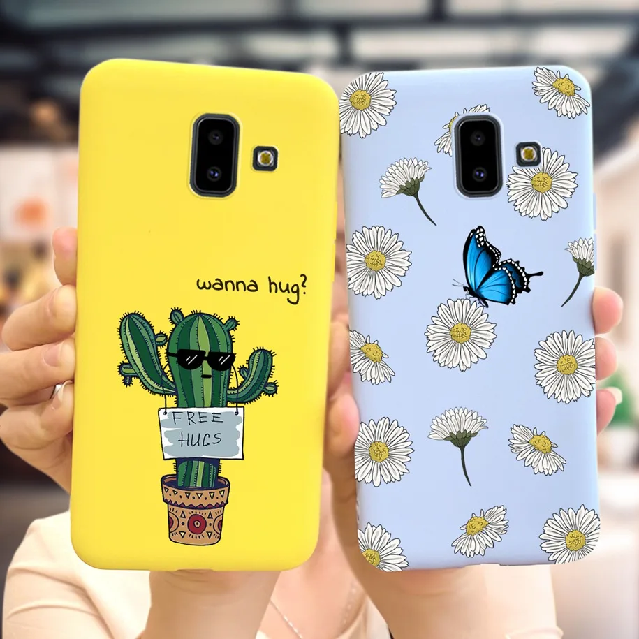 For Samsung J6 Plus Case J610 J610F Phone Cases Soft Butterfly Protector Cover For Samsung Galaxy J6 J6+ J6Plus J 6 J600F Bumper