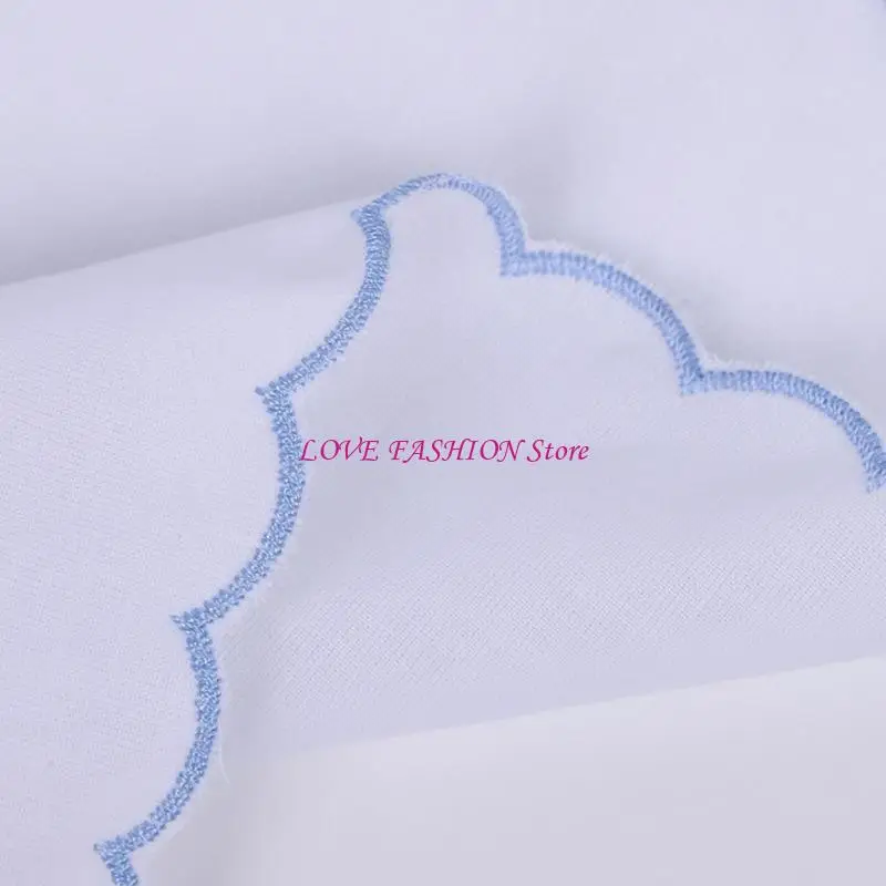 刺繍された綿の結婚式のハンカイフブライダルゲスト好意カーチフ28x28cm Y166