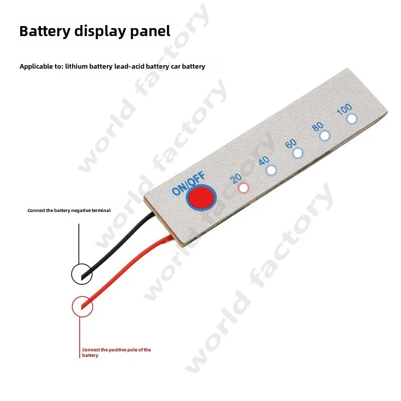 1/3/4 3.7/7 4/12.6/16.8V lithium battery pack battery display panel LED percentage indicator