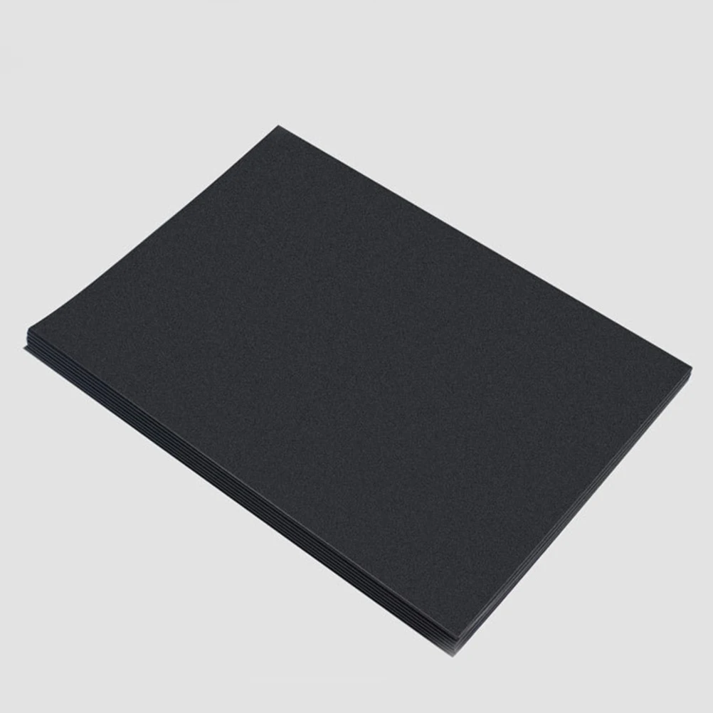 

100 Pcs A4 Black Thickened Kraft Paper Paperboard Cardboard Blank DIY Painting Drawing Paper Black (200gsm)