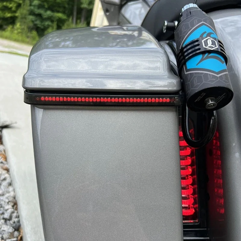 

Motorcycle Tracer Rear Saddlebag LED Indicator for Harley RedJAS