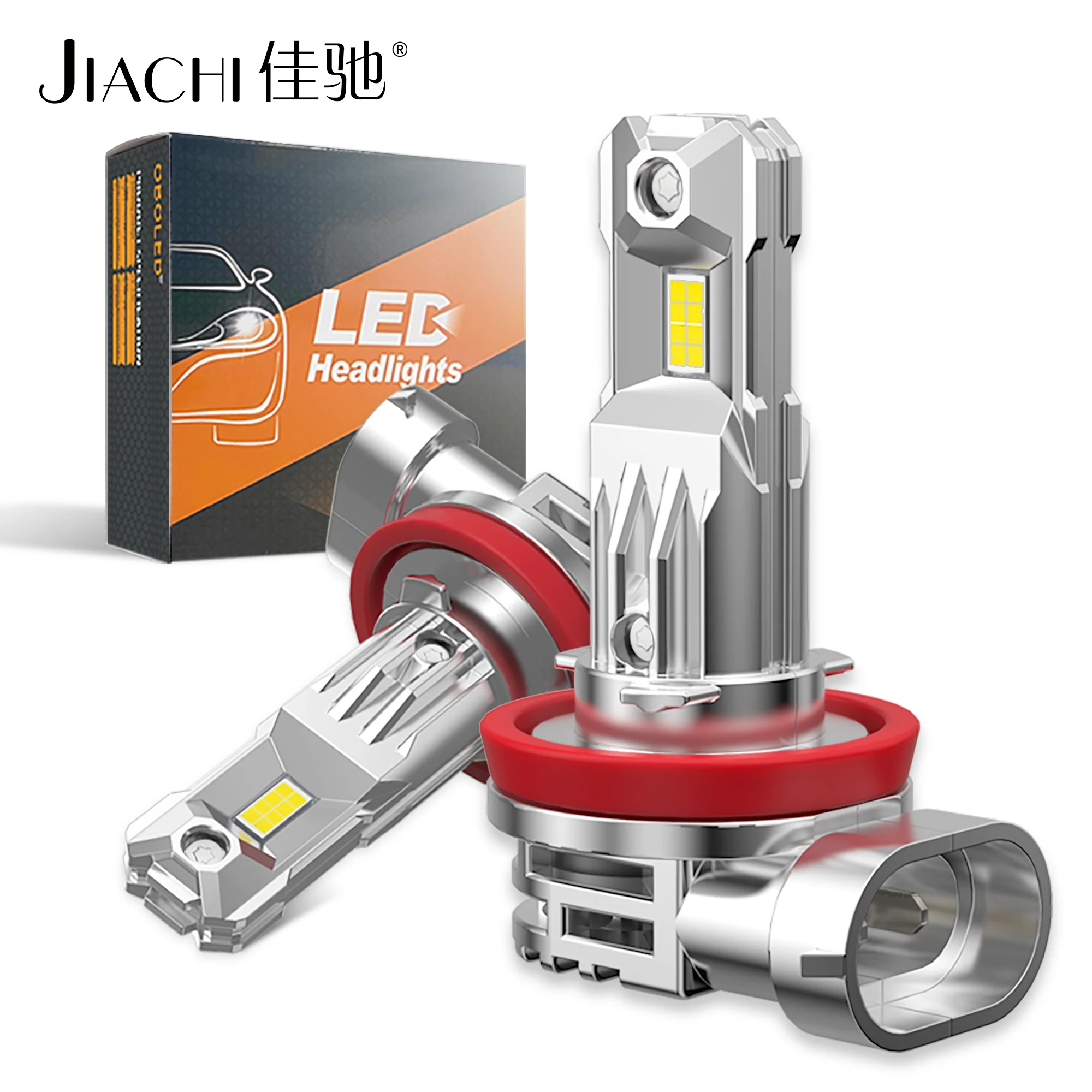 

JIACHI 10PCS High Power 32Watt 1:1 original H11 Led Headlight Bulbs Auto Car Assembly Max Lumen 6500K 3000LM H7 Fog Headlamp DRL