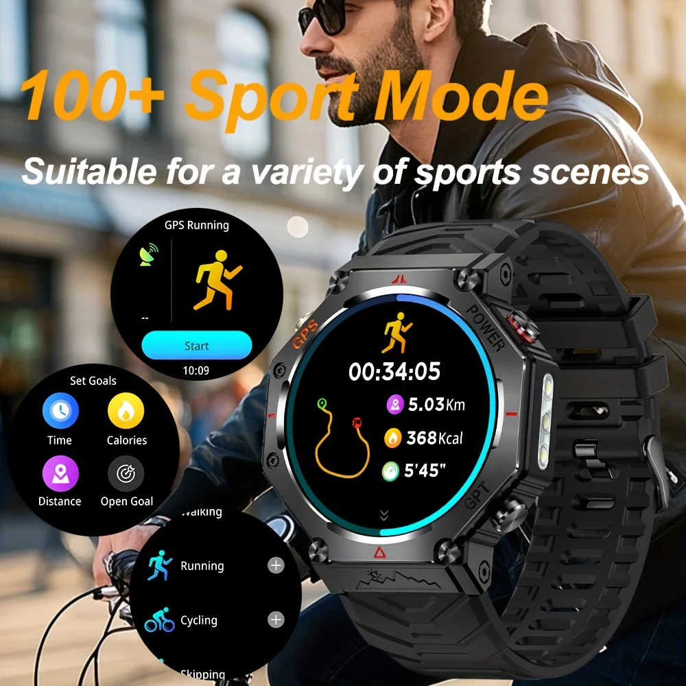 2025 New 5ATM Ultra GPS Smart Watch Mens Rugged Smart Watch Military Electronic Waterproof Digital For HUAWEI Original Bracelet