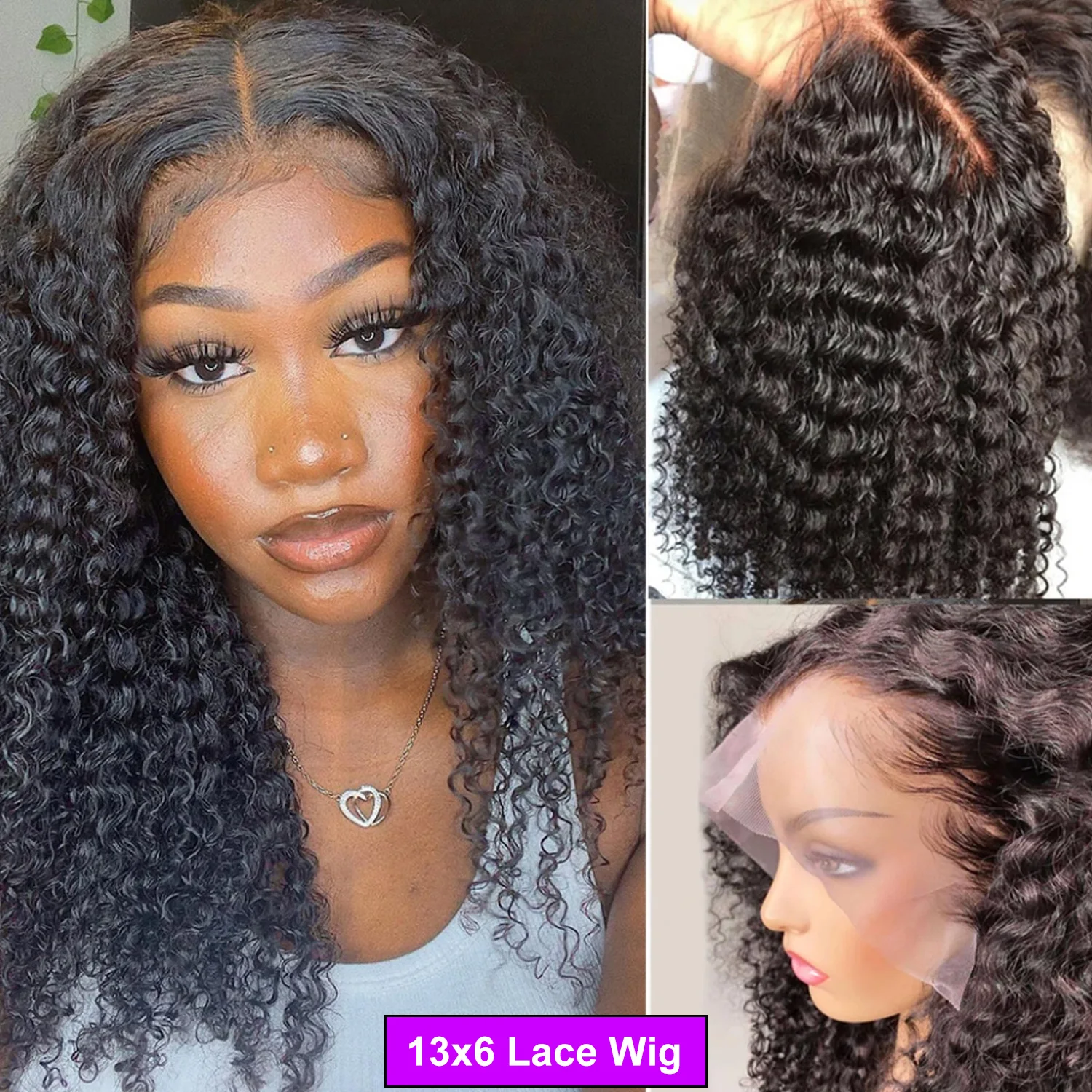 مجعد الدانتيل الباروكة الأمامية قبل قطعها بيرو ريمي 13x6 الدانتيل شعر مستعار أمامي 14 بوصة 16 بوصة مجعد بوب خصلات الشعر المستعار الإنسان للنساء والفتيات #5