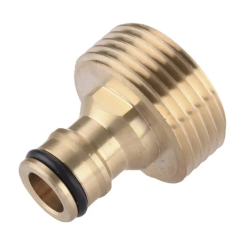 

2 brass G1 "external thread quick connect garden hose faucet adapter connectors professional parts replacement