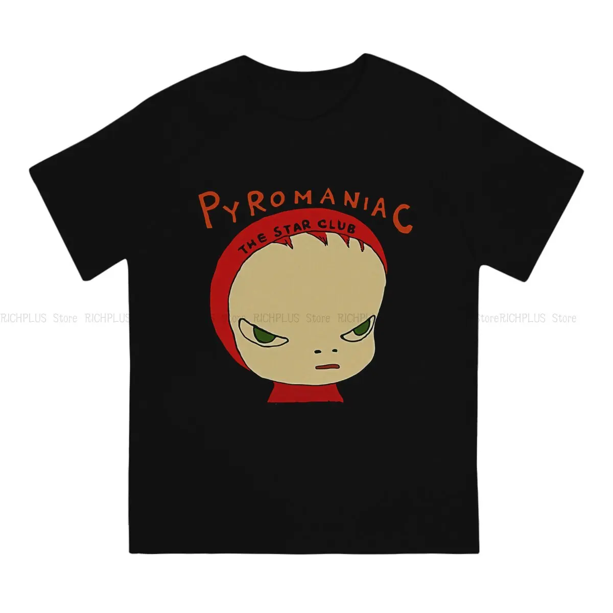 Pyromaniac Man's TShirt Yoshitomo Nara Crewneck Short Sleeve Polyester T Shirt Funny Birthday Gifts