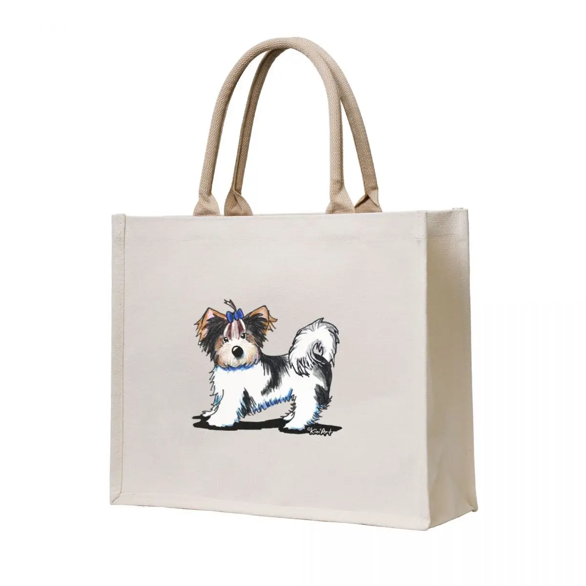 

Biewer Yorkie Terrier Tote Bag Canvas tote bag university Handbags women