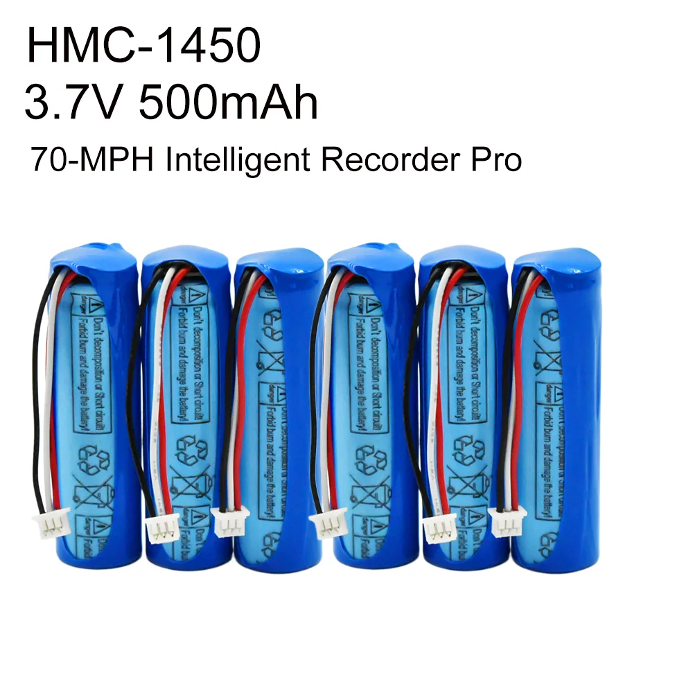 HMC1450 3.7V 500mAh Li-ion Battery for 70mai Dash Cam Pro A500 A500S A800 Replacement DVR Accessories