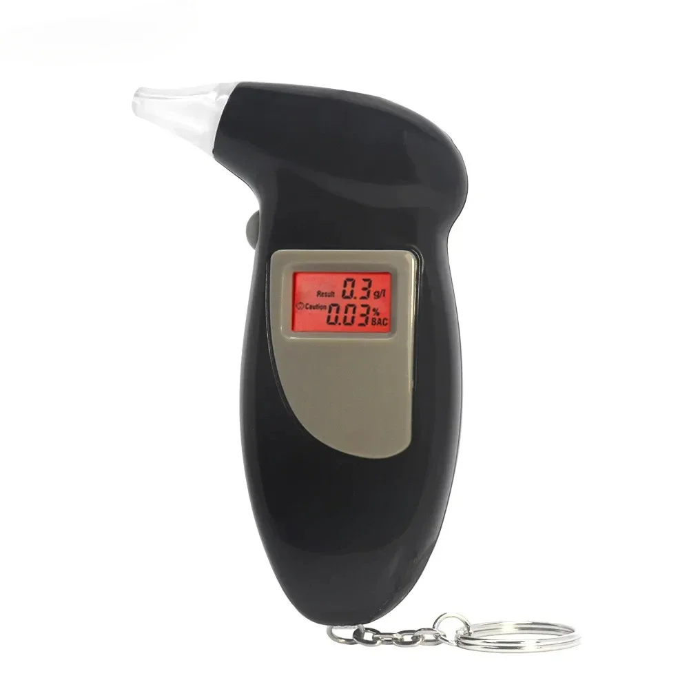 Portable Car Mounted Alcohol Tester with Blowing Air, High-precision Digital Display for Measuring Drunk Driving