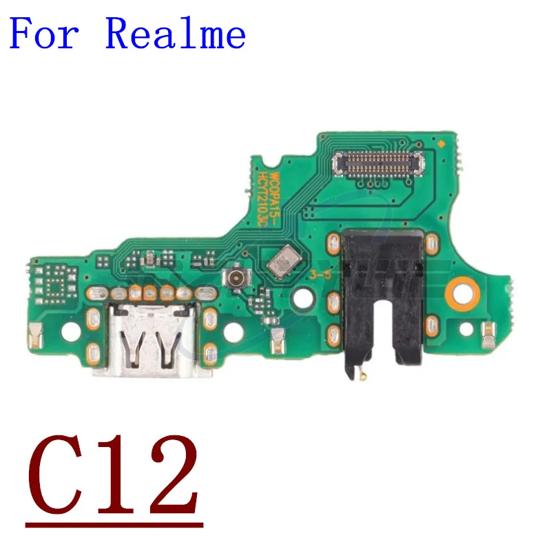 Original USB Charging Port Dock Plug Connector Charger Board With Microphone For OPPO Realme C1 C3 C3i C11 C12 C15 C20 C21 C21Y