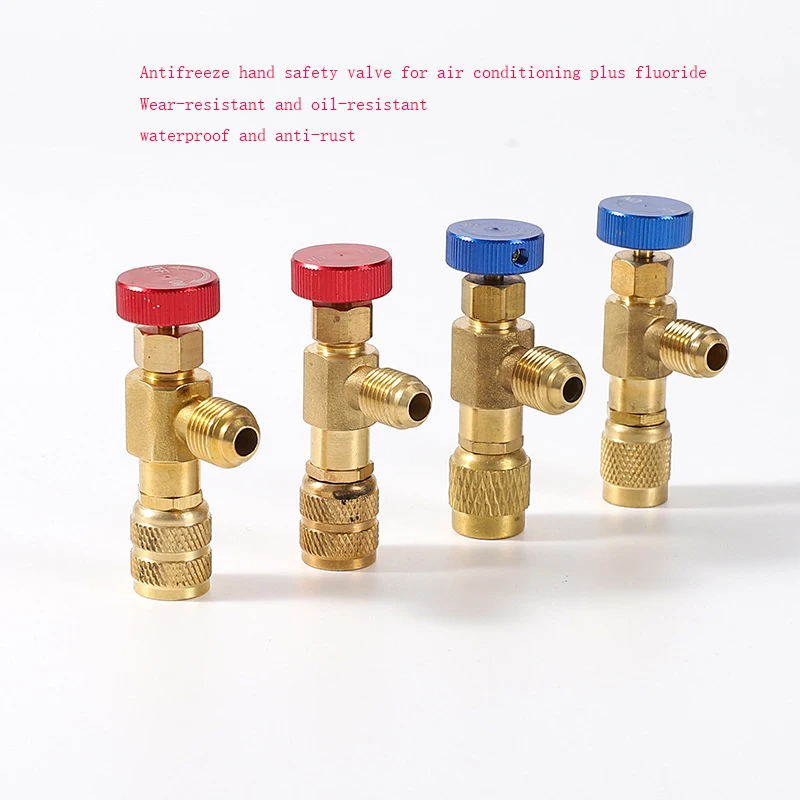 1/4 to 5/16 Air Conditioner Plus Fluoride Flow Switch R22R410 Antifreeze Hand Safety Valve With Strong Versatility