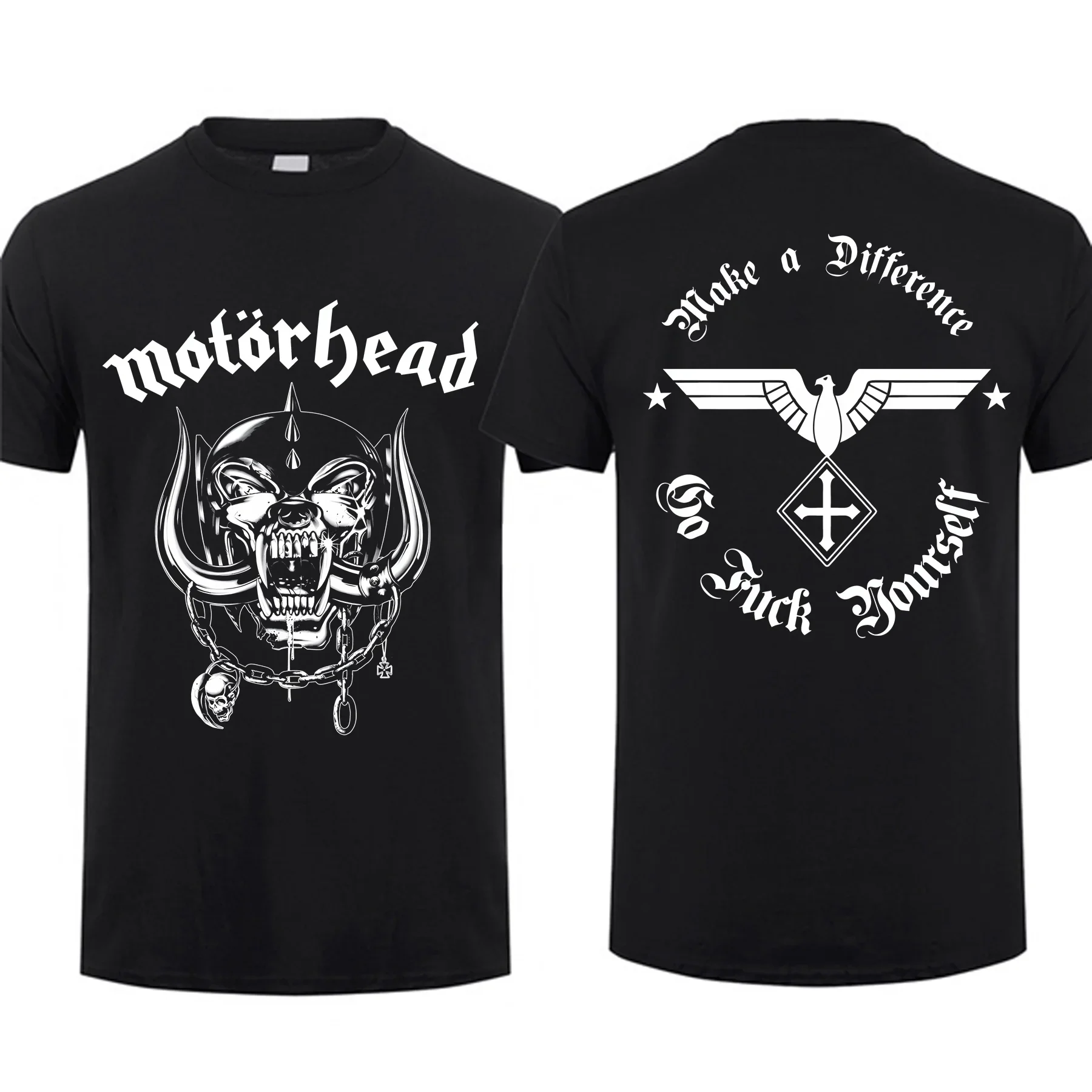 Fashion Men Motor Make A Difference Head T Shirt Casual Oversized Breathable T-shirt Graphic Youth Cloth Streetwear S-3XL