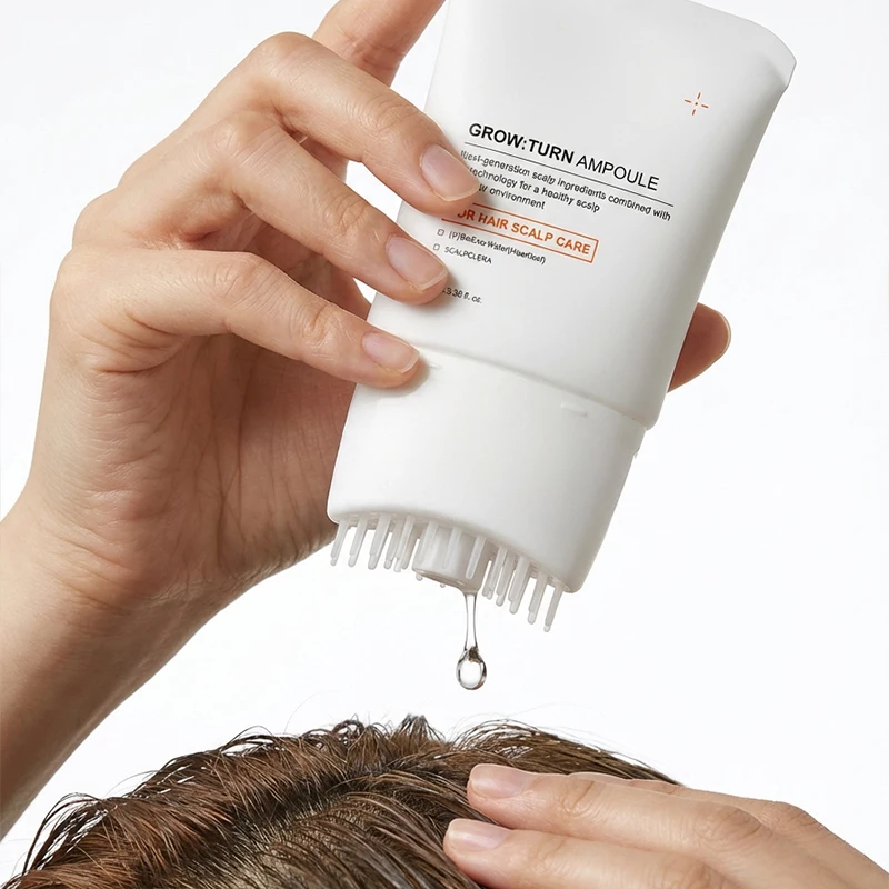 

Hair Serum With Built-In Brush,Hair Nourishing Strengthening Essence,Improve Scalp Environment,Scalp Massager,Korean Hair Care