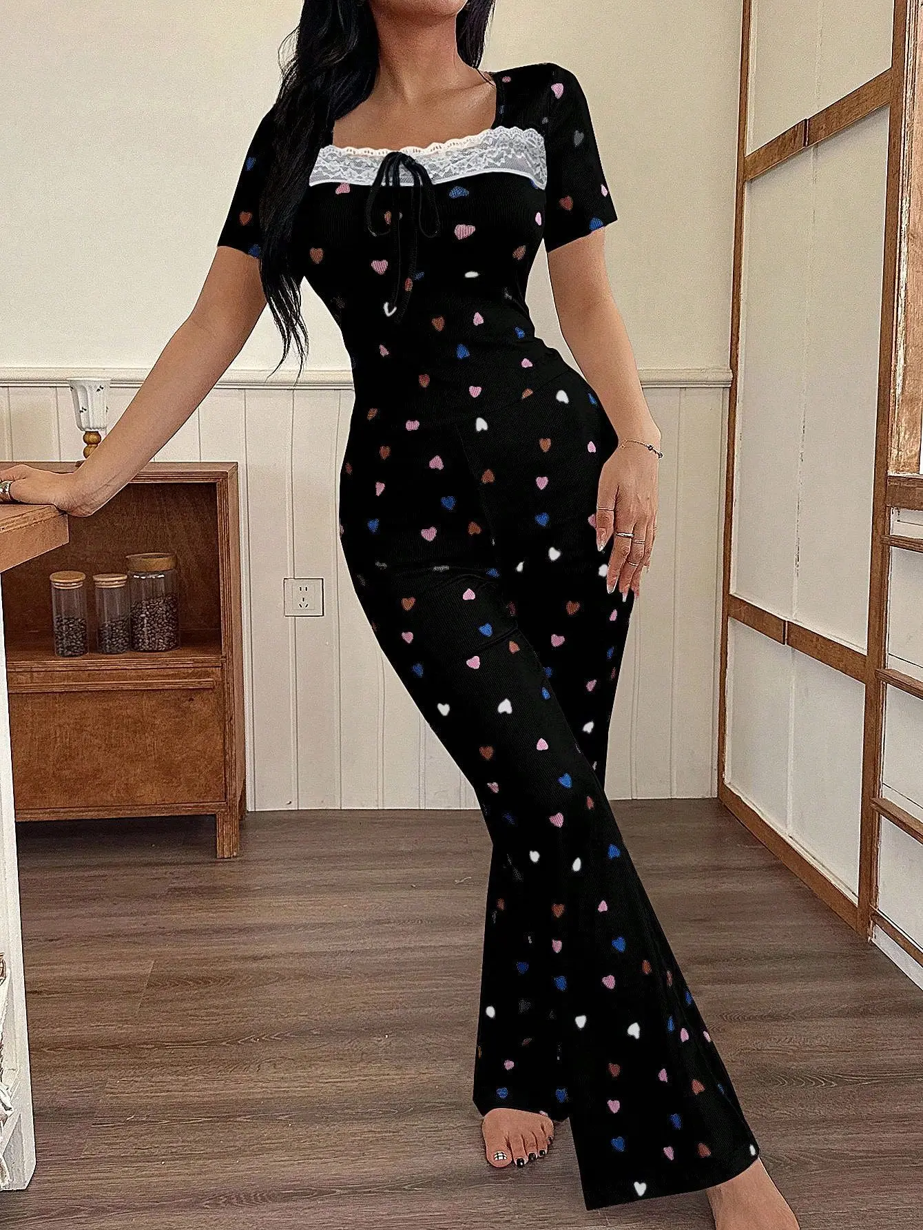 Women's Pajamas Set Pajama Sets Women's Home Suit Sexy Shopping Pjs Woman Set Sleepwear for Sleeping Pants Clothes Nightwear