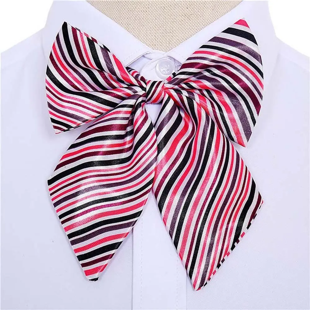 

Stripe Airline Stewardess Necktie Dots Korean Style School Students Neckties Bank Teller Neck Tie Shirt Accessory