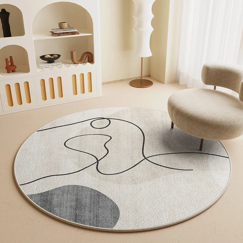 VIKAMA Japanese-Style Living Room Round Carpet, Bedroom Swivel Chair, Computer Chair, Sofa,Coffee Table Cushion, Home Decoration
