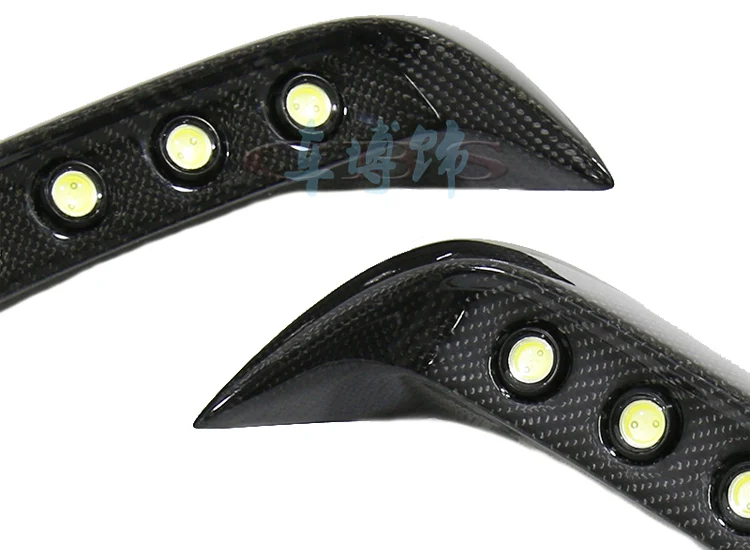 Fit for  Great Overlord ESTIMA Previa ACR50 post carbon fiber modification fog lamp cover corner light frame