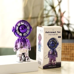 USB Mini Serospace Fan Handheld Electric Fan Cartoon Portable Astronaut Fan