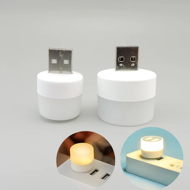 white warm Small Book Reading Lamps LED USB 5v Plug Mini Night Light Computer Power bank Charging Eye Protection Desk Lighting