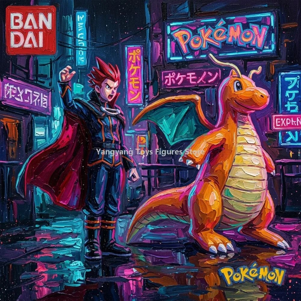 bandai-pokemon-scale-world-–-figurine-de-personnage-d'anime-lance-dragonite-region-de-kanto-modele-de-collection-jouet-en-stock-original